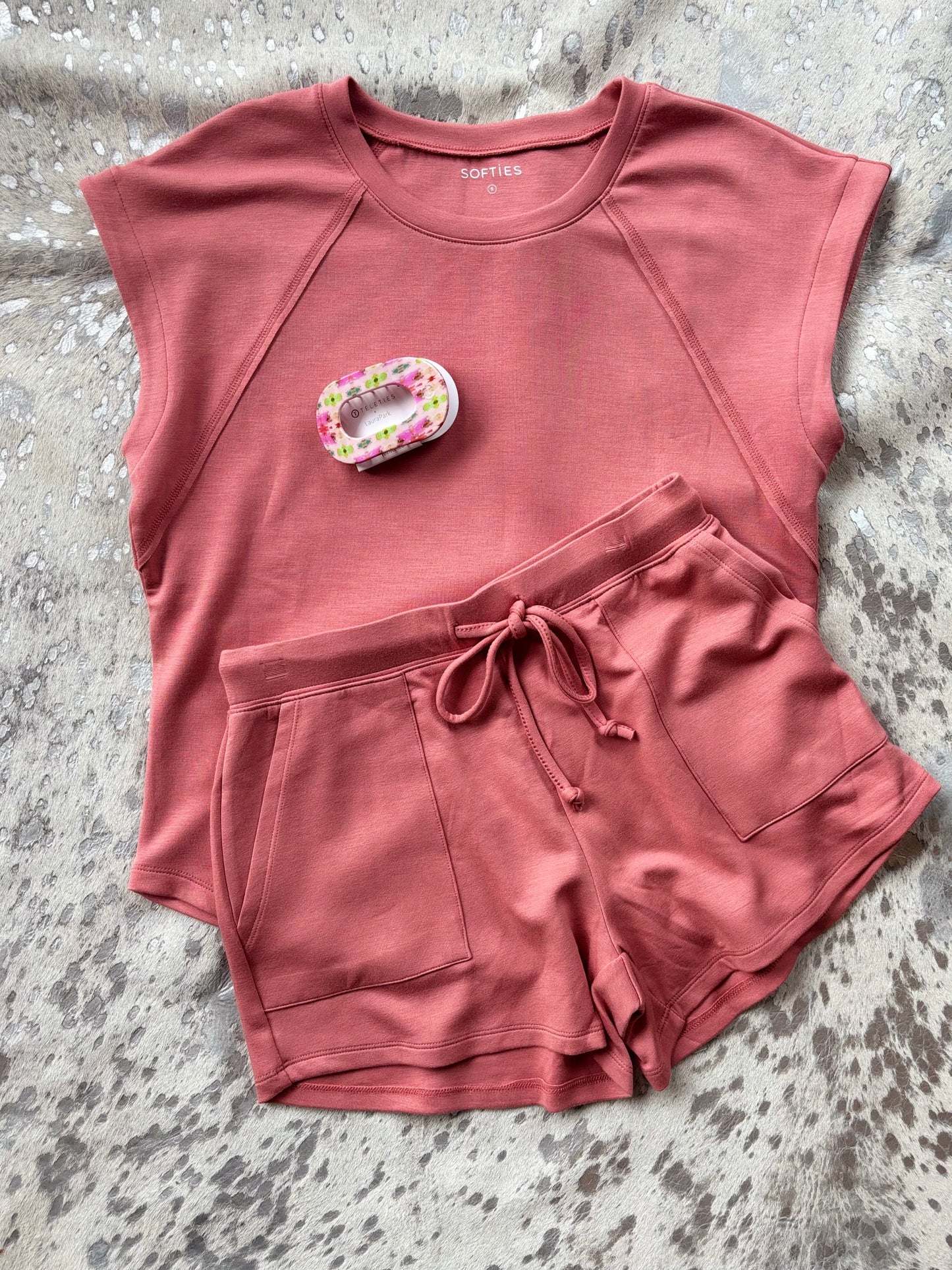 Softies Raglan Crew Neck Short Set