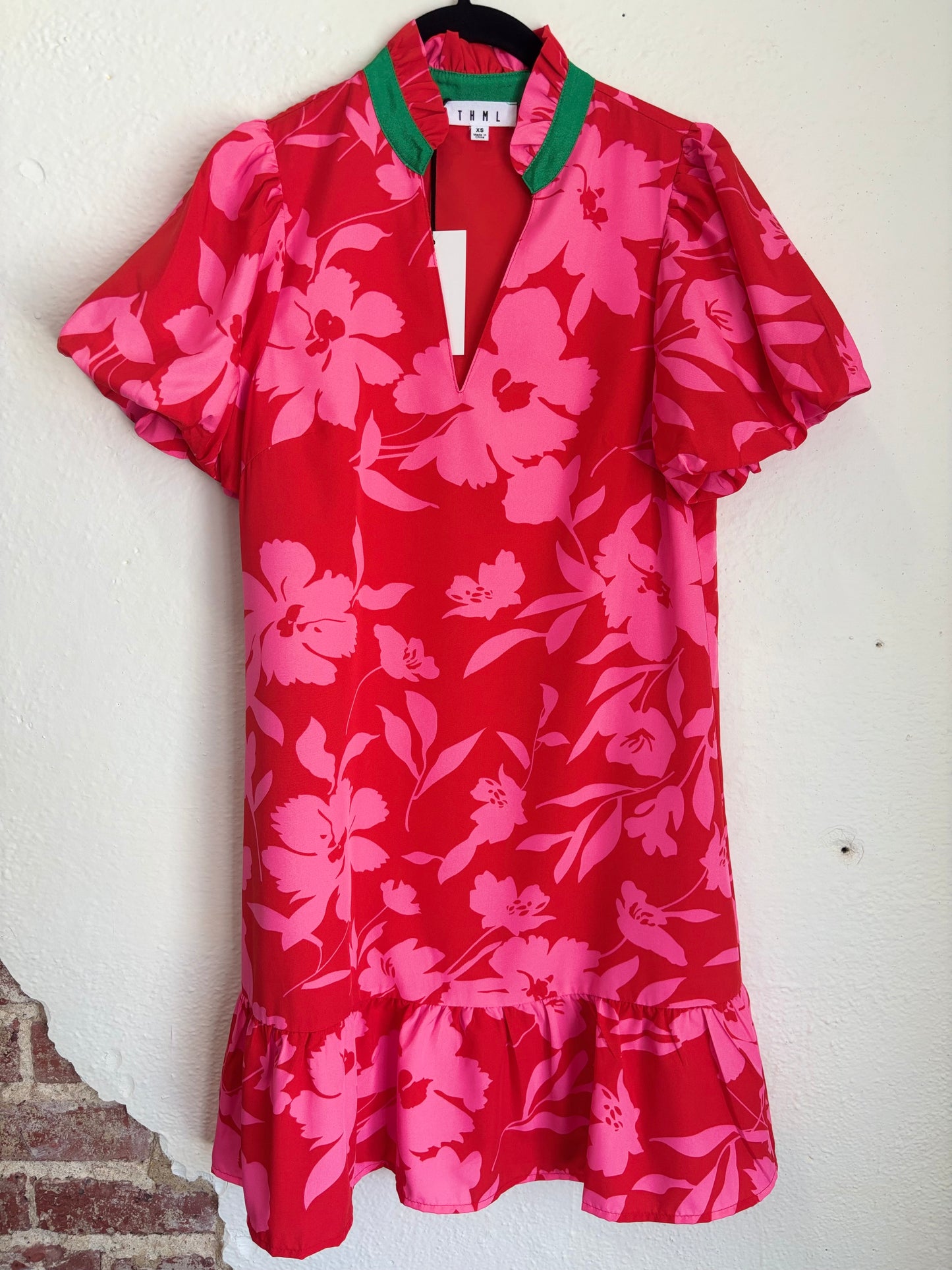 Puff Sleeve Floral Dress
