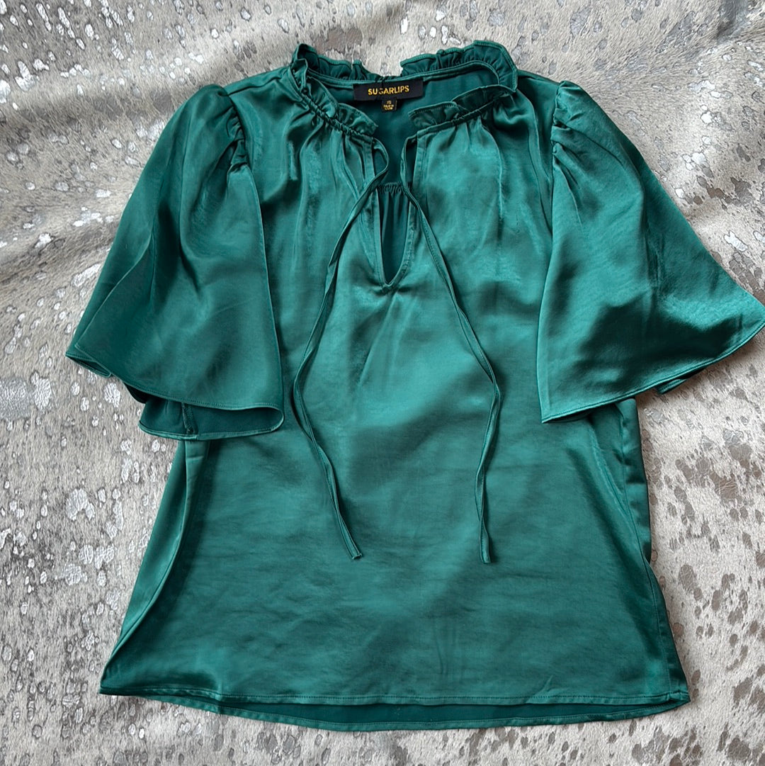 Angela Satin Blouse