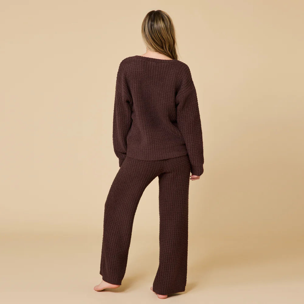 Brown Waffle Marshmallow Lounge Set