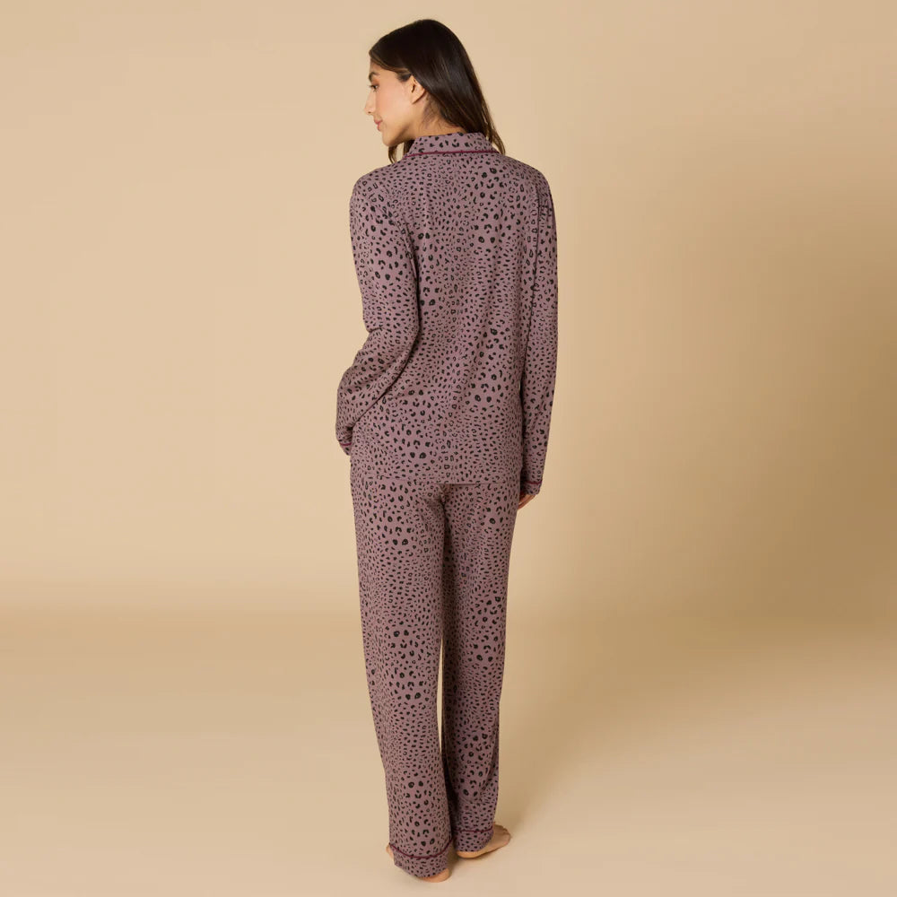 Plum Leopard PJ Set