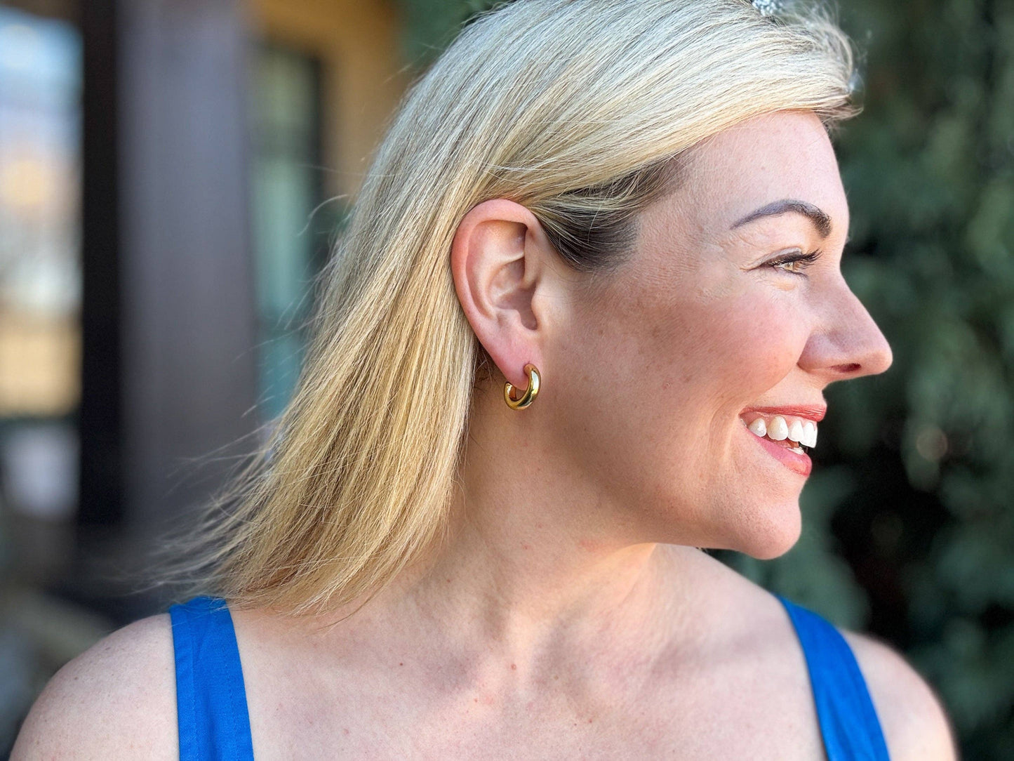 Hoop Earrings - Small - Gold-Plated - Terry