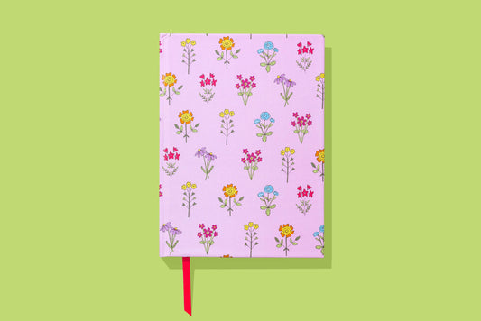 Notebook - Pink w/ Wildflowers