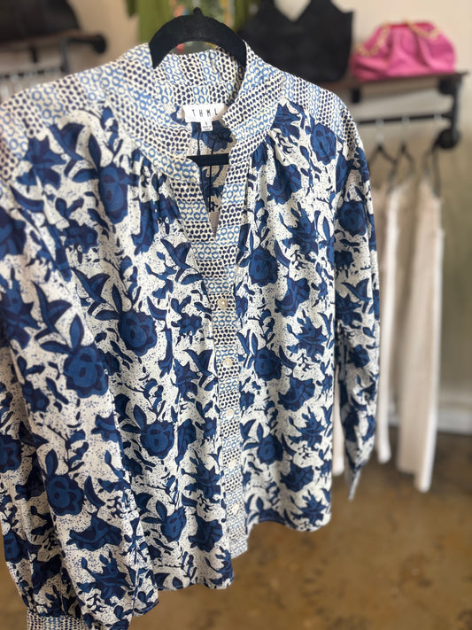 THML Blue and White Long Sleeve