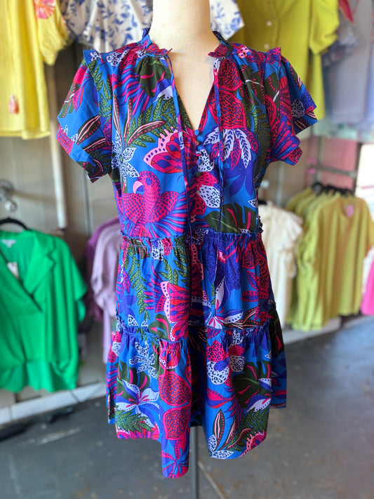 Tropics Empire Tiered Dress
