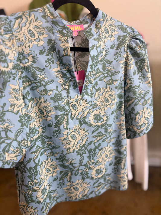 THML Green Blue Top