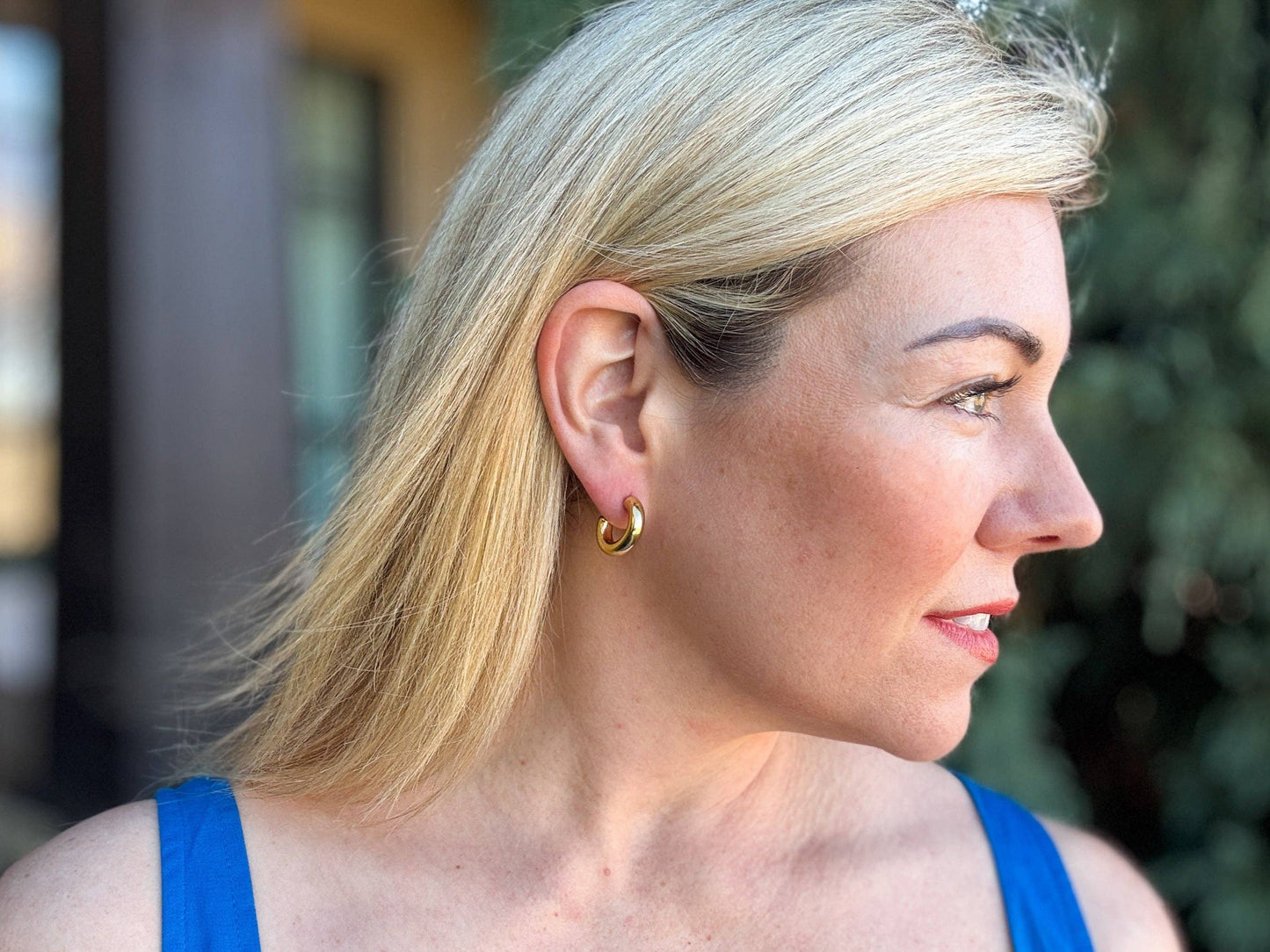 Hoop Earrings - Small - Gold-Plated - Terry