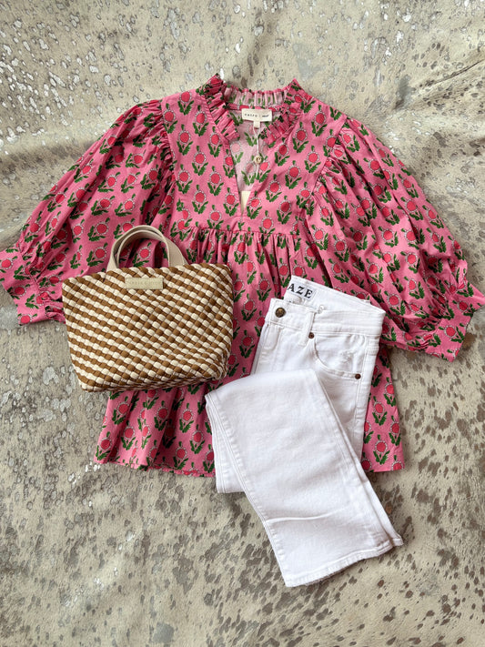 Pink Flower Top