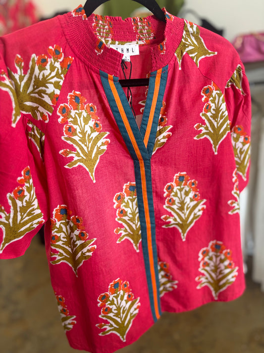 THML Red Flower Top