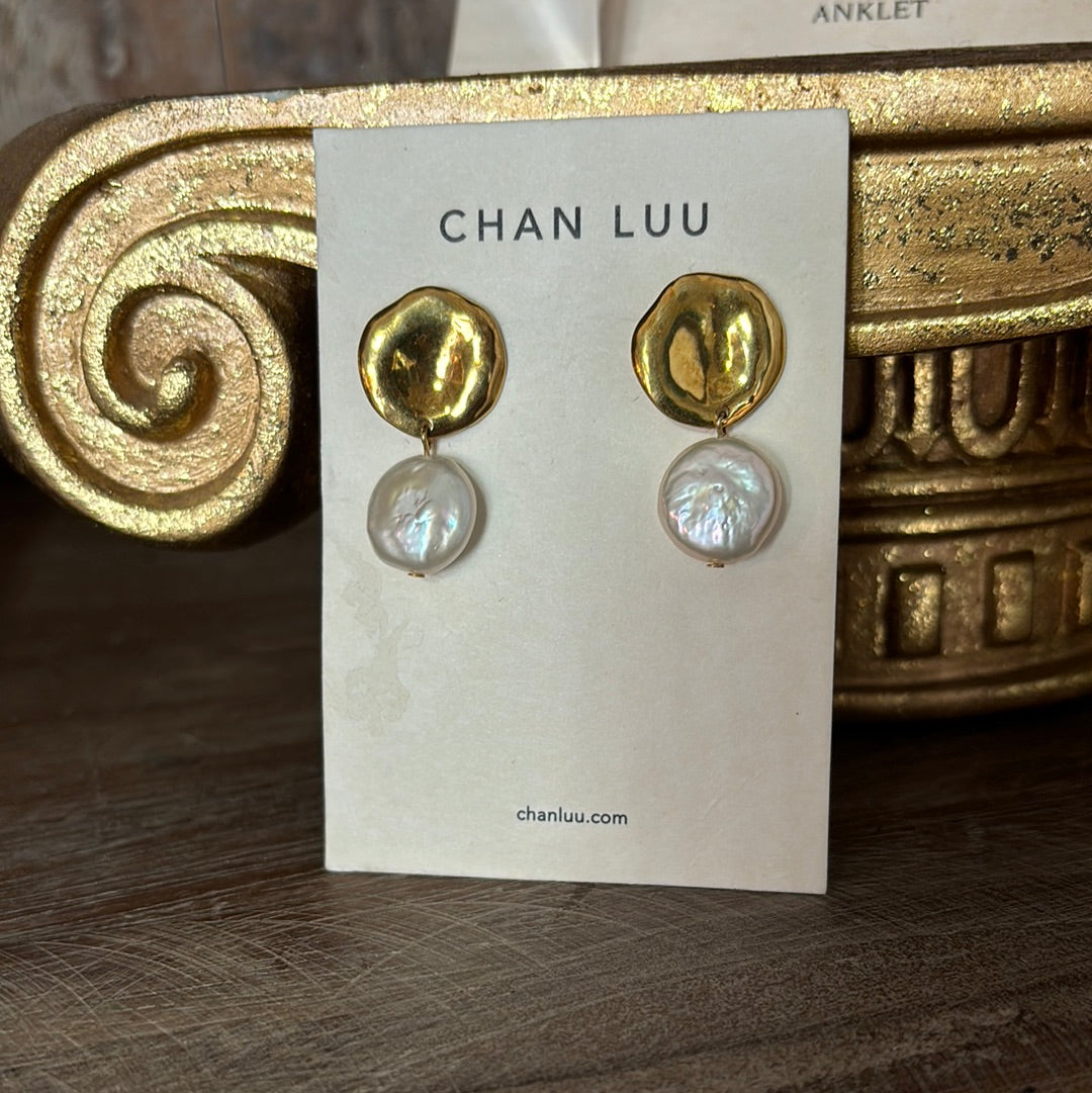 Chan Luu Drop Pearl Earrings