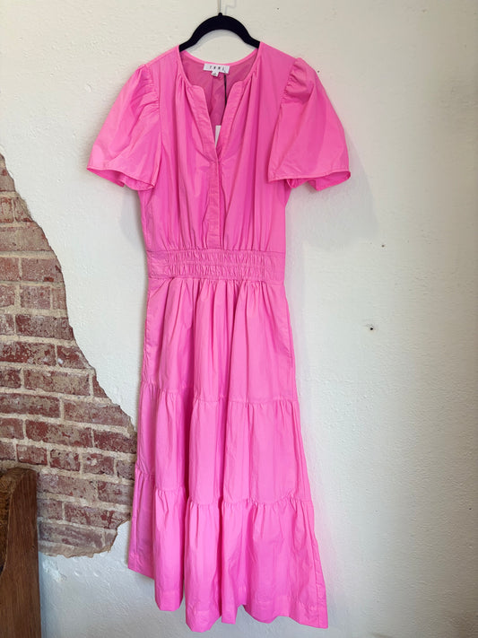 Poplin Tiered Maxi Dress