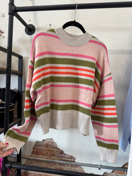 THML Striped Knit Sweater